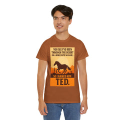 Desert Adventure Tee, Funny Horse Song T-Shirt, Gift for Horse Lovers, Unisex Cotton Tee for All Occasions, Unique Quote Shirt
