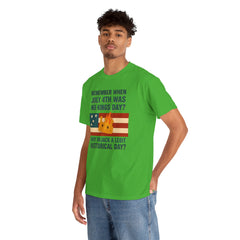 Patriotic Humor Tee, July 4th Shirt, Independence Day Apparel, Funny American T-Shirt, Meme Shirt, History Lovers Gift