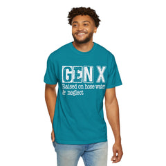 GEN X FUNNY graphic, Raised on Hose Water and Neglect, Retro Comfort Colors 1717, unisex garment-dyed t-shirt, gift for him, gift for her, Birthday gift tee, Vintage Style graphic tee, Fathers Day Shirt