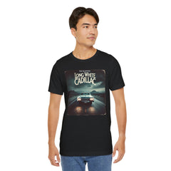 Long White Cadillac Classic Car-Themed Music - Unisex Tee