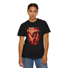 Foo Fighters Snake Garment Dyed Unisex T-Shirt - Retro Concert Merchandise