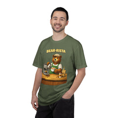 Bear‑Rista Coffee T‑Shirt — Cute Barista Bear Graphic Tee
