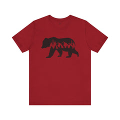 Nature-Inspired Bear Graphic Tee, Outdoor Adventure Shirt, Wilderness Apparel, Hiking Gift, Unisex Nature T-Shirt