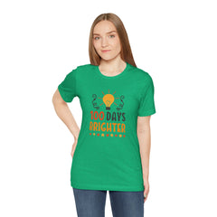 100 Days of School Brighter Teacher Appreciation T-Shirt
