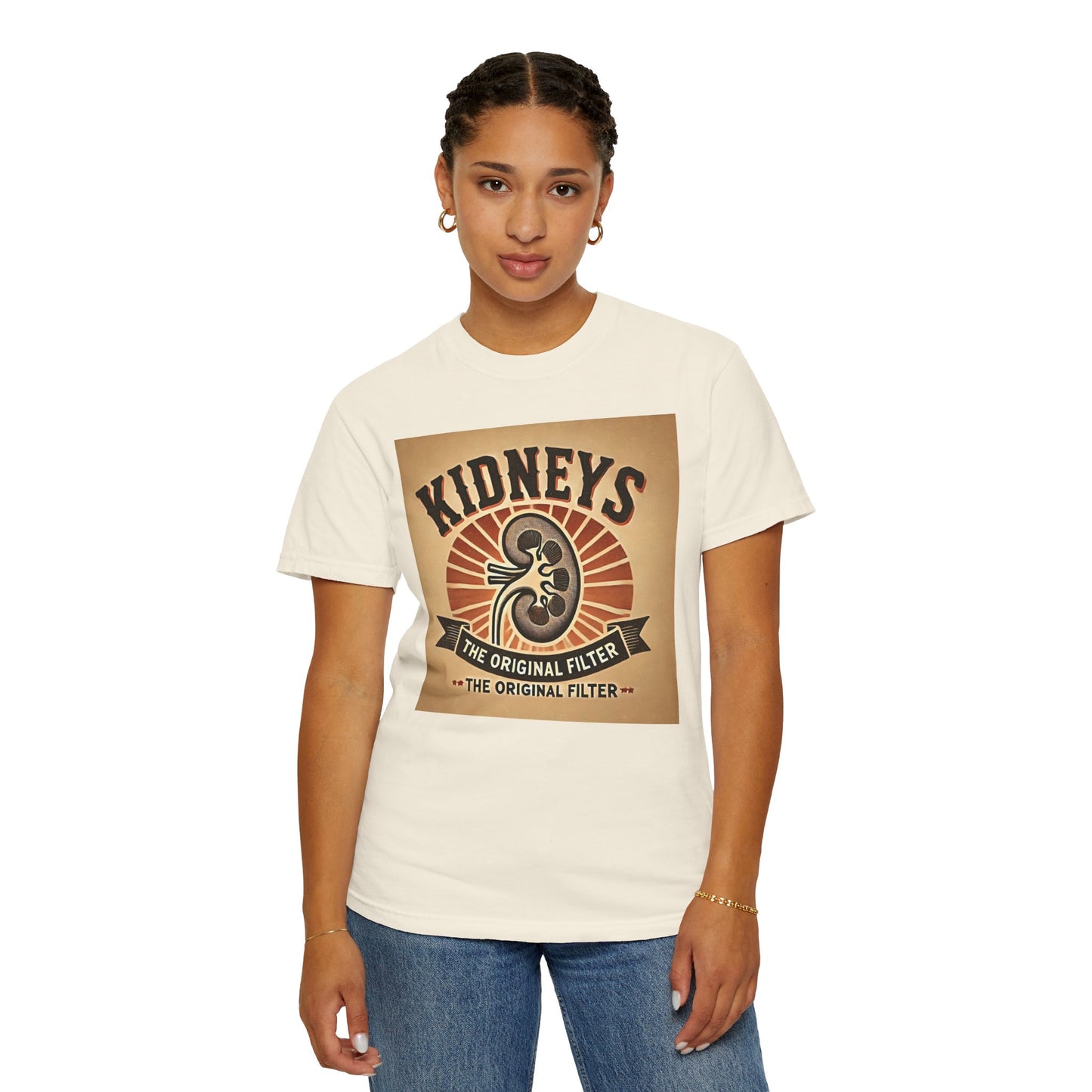 Kidneys The Original Filter, Graphic Unisex Garment-Dyed T-shirt