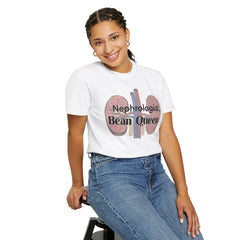 Nephrologist Bean Queen, Graphic Unisex Garment-Dyed T-shirt