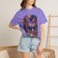 Mystical Psychedelic Moonlit Forest T-Shirt