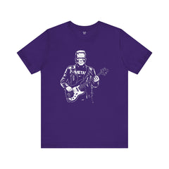 Franken Stein Metal Bass Guitarist - Unisex Jersey Short Sleeve Tee