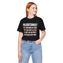 Phlebotomist Humor Tee, Funny Medical Shirt, Nurse Gift, Blood Tech Wear, Cute Phlebotomy Humor, Healthcare Apparel