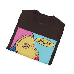 RELAX Pop Art Woman getting a SPA treatment Unisex Softstyle T Shirt  Must have T Shirt if going to the Beauty Palor or Spa