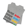 Autism - Always Unique Totally Intelligent Sometimes Mysterious Unisex Softstyle T-Shirt