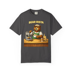 Bear‑Rista Coffee T‑Shirt — Cute Barista Bear Graphic Tee
