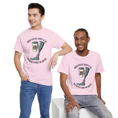 Amputee Coffee Humor - Unisex Heavy Cotton Tee