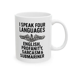 Submarine Enlisted Language Lover Ceramic Mug | Navy Submarine Coffee Cup