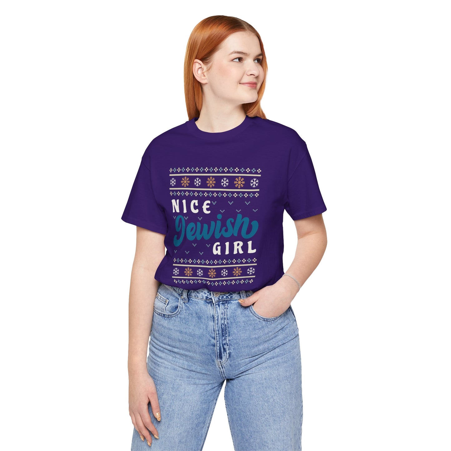 NICE JEWISH GIRL - Unisex Jersey Short Sleeve Tee