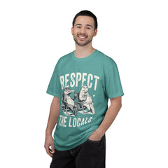 Alligator and Manatee Respect the Locals T-Shirt — Vintage Beach Vibes Graphic Tee