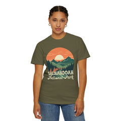 Shenandoah National Park Graphic, Comfort Colors Soft Relaxed Fit Unisex Garment-Dyed T-shirt