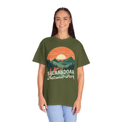 Shenandoah National Park Graphic, Comfort Colors Soft Relaxed Fit Unisex Garment-Dyed T-shirt