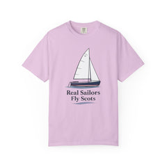 Hempstead Bay Sailing Club Graphic T-Shirt — "Real Sailors Fly Scots" Nautical Tee