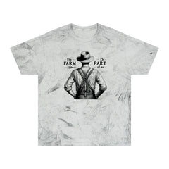 The Farm Is Part Of Me - Farmer Graphic Unisex Color Blast T-Shirt