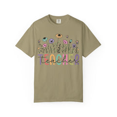 Floral Teacher Appreciation T-Shirt - Comfort Colors Soft