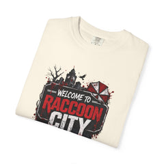 Raccoon City Graphic T-Shirt — "Welcome to Raccoon City" Horror Gamer Tee