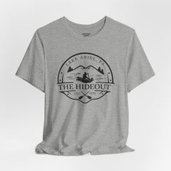 The Hideout Lake Ariel Tee — Vintage Lakeside Cabin T-Shirt