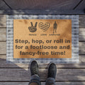 Amputee - Doormat | Amputee Awareness | Limb Awareness | Amputee Humor | Leg Amputee Gift | Unique Doormat | Disability Gift | Motivational