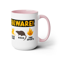 Funny Movie Mug, BEWARE! Quicksand R.O.U.S. Fire Spurts, Pop Culture, Princess Bride Mug, 80s Movie Classic, Unique Fan Gift, Cult Classic