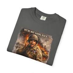 American Heroes Collection No 2 Graphic T-Shirt — “We're Not Going Back” Audie Murphy WWII