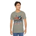 All American Boy With Eagle Graphic, Unisex Jersey Short Sleeve Tee