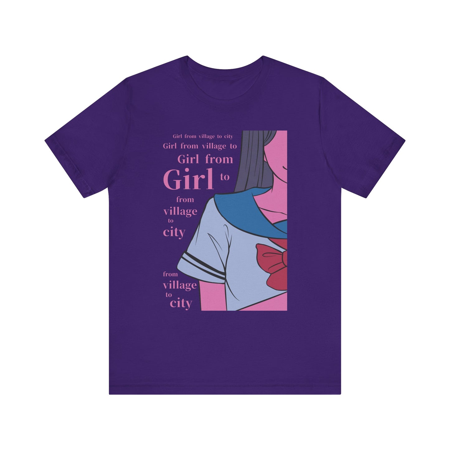 Anime Girl Art - Unisex Jersey Short Sleeve Tee