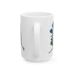 Alaska Watercolor State Mug – Travel Gift or Souvenir – 11oz or 15oz