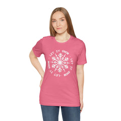 Let It Snow Snowflake T-Shirt — Christmas Winter Tee