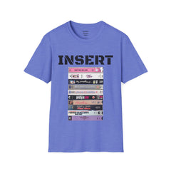 THE 80S VHS Tape Stack  - Unisex Softstyle T Shirt