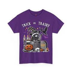 Halloween Trick Or Trashy Raccoon! Graphic Unisex Heavy Cotton Tee
