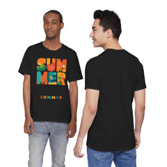 Summer Graphic Tee — Colorful Tropical "SUMMER" Typography T-Shirt
