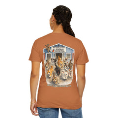 Back Graphic "Who Let the Cats Out?" Baldwin Harbor Animal Hospital Cute Vet Clinic T Shirt