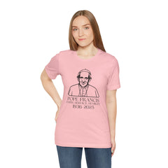 Pope Francis Tribute Tee - Faith, Service, Humility, 1936-2025
