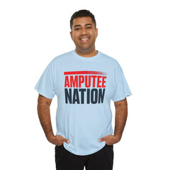 Amputee Nation Unisex Heavy Cotton Tee, Support Shirt, Gift for Amputees, Awareness Apparel, Casual Comfort Wear