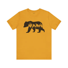 Nature-Inspired Bear Graphic Tee, Outdoor Adventure Shirt, Wilderness Apparel, Hiking Gift, Unisex Nature T-Shirt