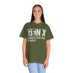 GEN X FUNNY graphic, Raised on Hose Water and Neglect, Retro Comfort Colors 1717, unisex garment-dyed t-shirt, gift for him, gift for her, Birthday gift tee, Vintage Style graphic tee, Fathers Day Shirt