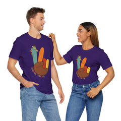 Thankful Teacher T‑Shirt – Hand Turkey Teacher Appreciation Tee