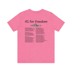 41 For Freedom FBM Fleet Ballistic Missile Submarine Unisex Jersey Short Sleeve Tee