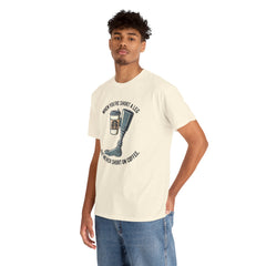 Amputee Coffee Humor - Unisex Heavy Cotton Tee