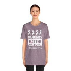MEMORIES MATTER Fights Against Alzheimers- Unisex Jersey Short Sleeve Tee