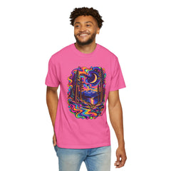 Mystical Psychedelic Moonlit Forest T-Shirt