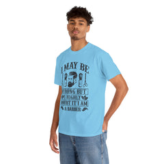 Humorous Barber Tee, Funny Barber Gifts, Unisex Cotton Shirt, Barber Appreciation, Father's Day Gift Tee, Hair Stylist T-Shirt