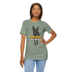 My Therapist Has A Wet Nose Personalized with your dog(s) image T-Shirt