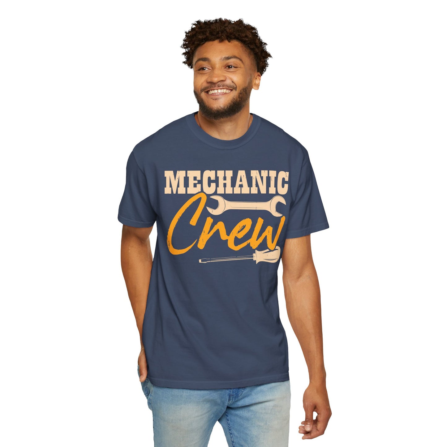 Mechanic Crew Shirt, Comfort Colors Unisex Relaxed Fit T Shirt